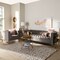 Baxton Studio Zanetta Gray Velvet Gold Finished 2-Piece Sofa and Lounge Chair Set 153-9689-8324 - alternate 5